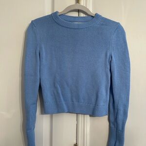 Banana Republic Light Blue Crew Neck, Knit Sweater
